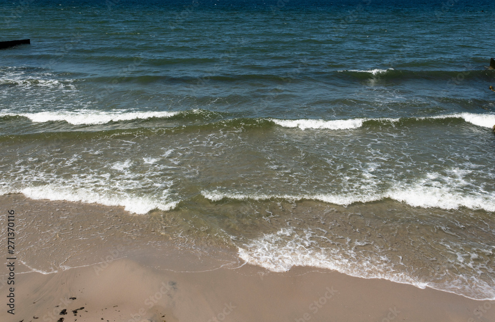 sea surf on the Baltic Sea