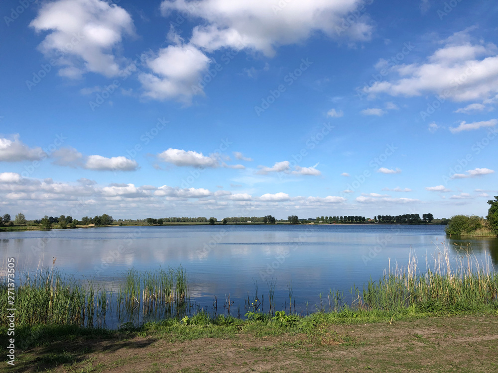 Bokkewiel lake in Friesland