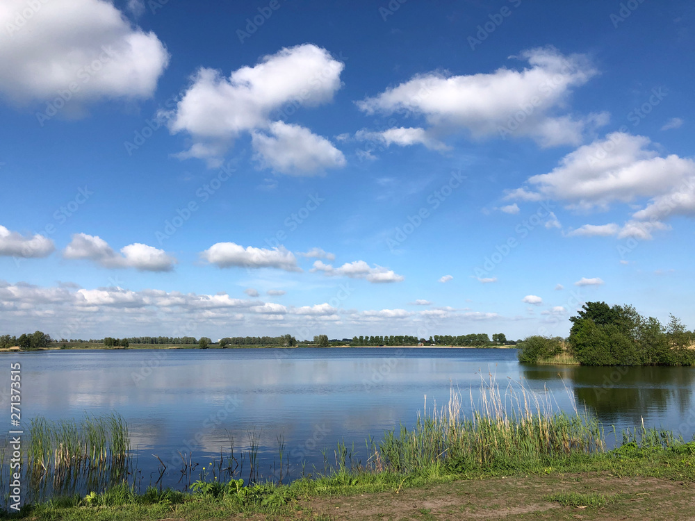 Bokkewiel lake in Friesland