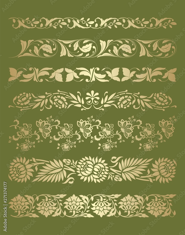 paisley floral pattern, textile , Rajasthan, royal India	