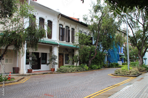 Photography buildings at emerald hill road in singapore