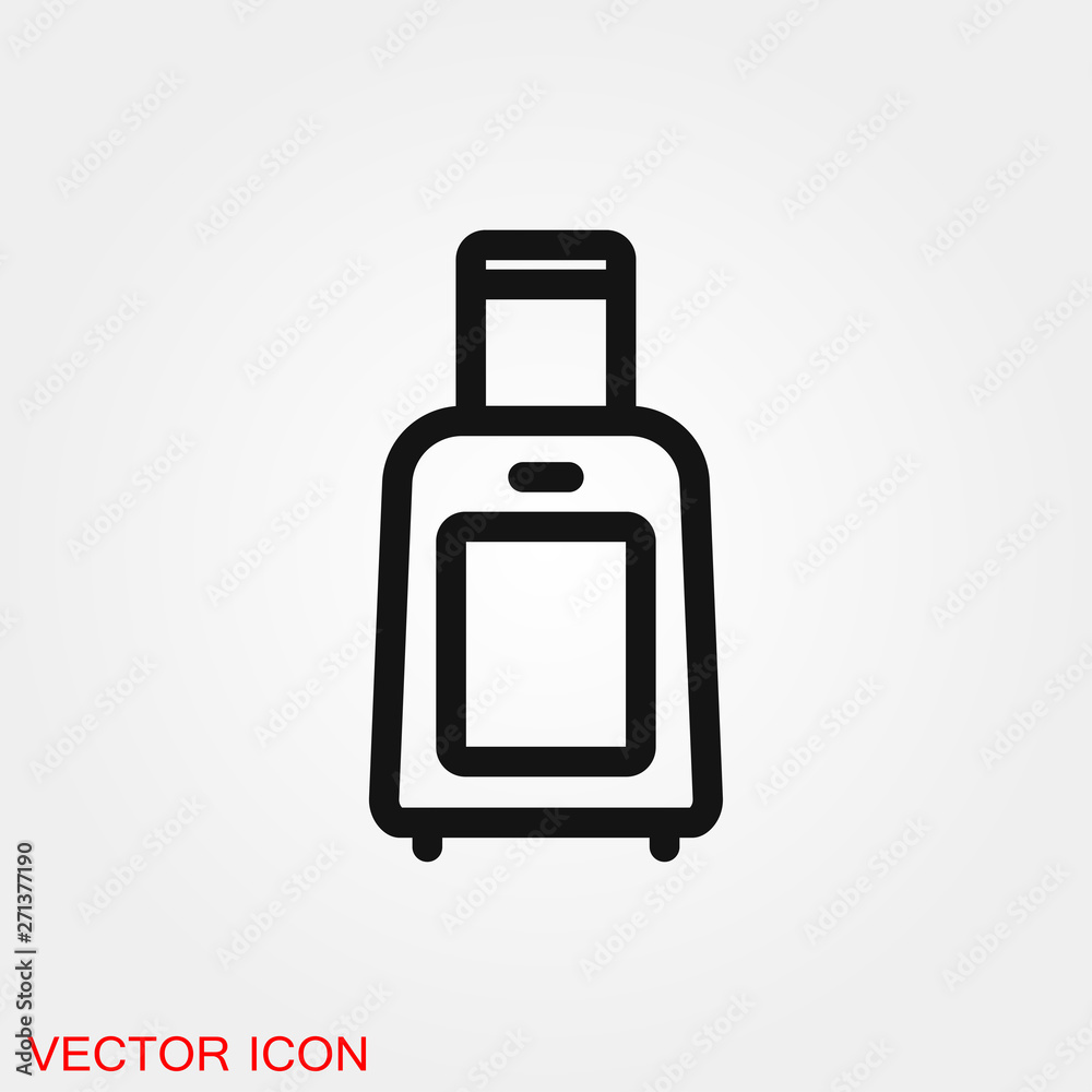 Travel bag icon vector sign symbol for design Travel bag icon vector sign symbol for design