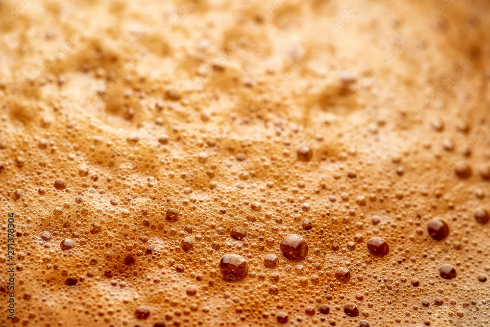 macro photo of close-up coffee espresso foam macro photo of close-up coffee espresso foam