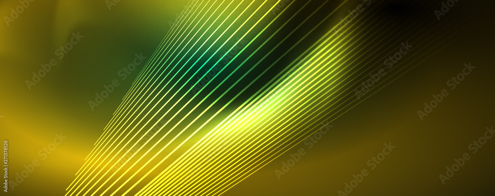 Vector neon light lines concept, abstract background Vector neon light lines concept, abstract background