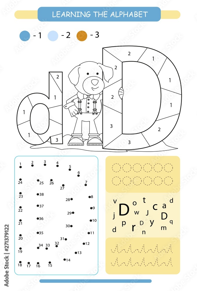 dogs Connect The Dots printable worksheets