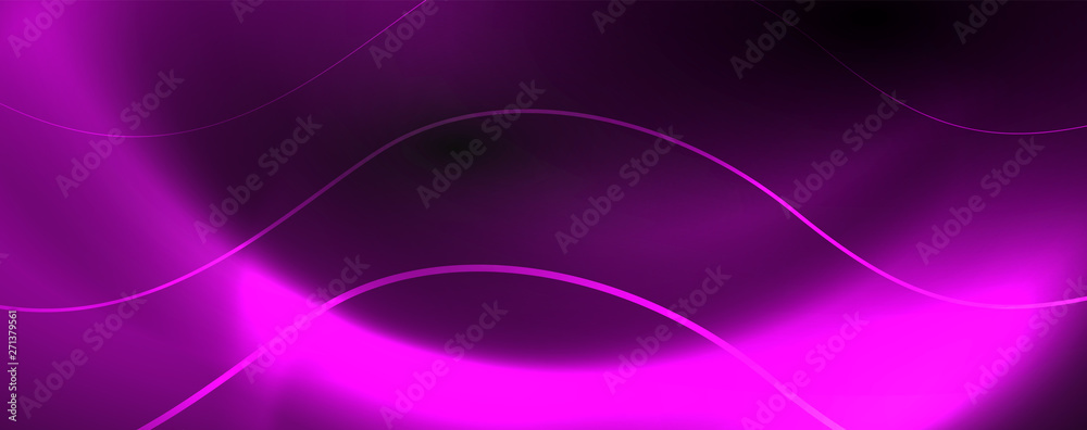 Dark abstract background with bright color neon lights and lines. Glowing background Dark abstract background with bright color neon lights and lines. Glowing background