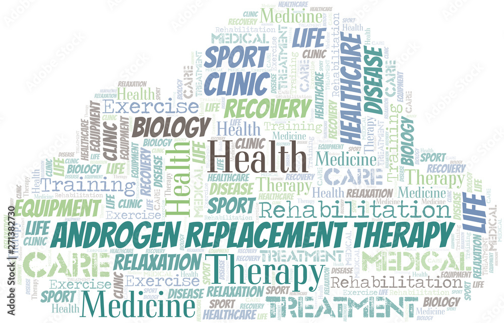 Androgen Replacement Therapy word cloud. Wordcloud made with text only.