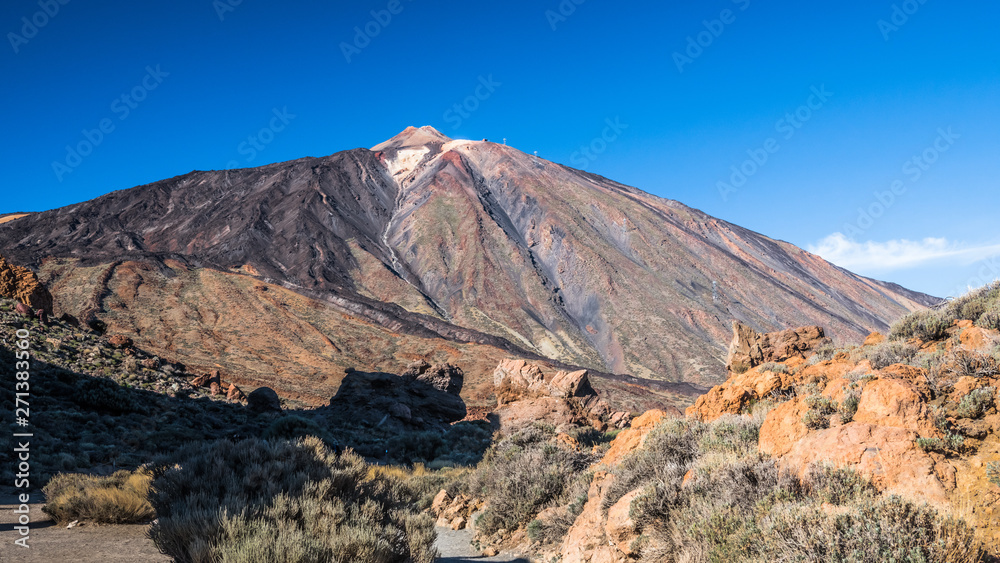 Teide volcano in the evening sun Teide volcano in the evening sun
