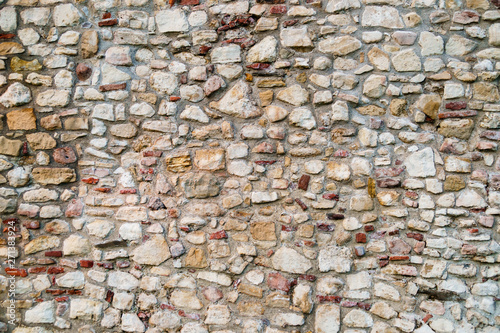 Stone background pattern, Ancient stone wall used as backgroun