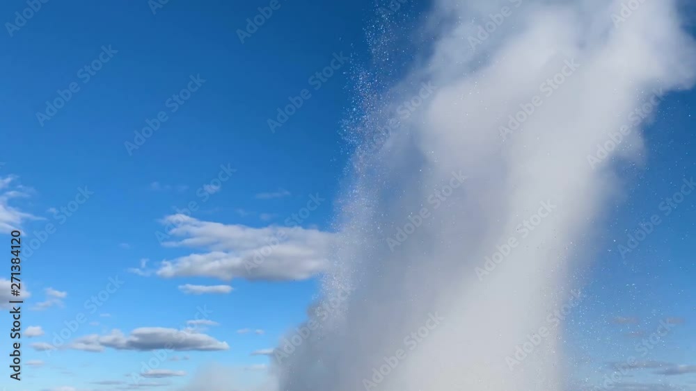 The amazing nature wonder Strokkur geysir erupting showing the power of mother earth in the rocky Icelandic landscape in the southeast part of Iceland The amazing nature wonder Strokkur geysir erupting showing the power of mother earth in the rocky Icelandic landscape in the southeast part of Iceland