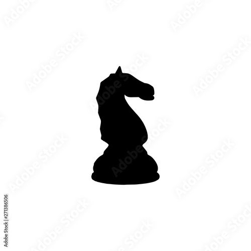 chess knight icon. vector illustration