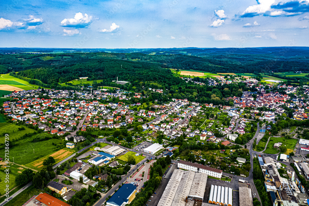 Laubach in Hessen mit der Drohne