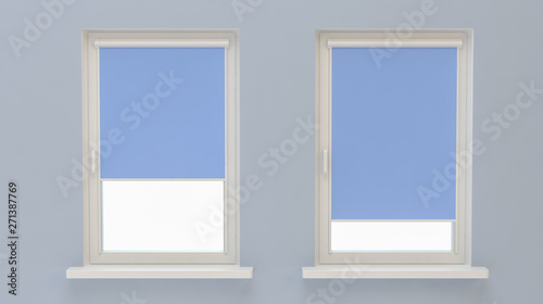Window rollers blind  3d illustration