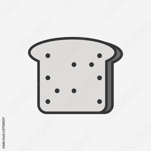 Bread icon. New trendy art style bread vector illustration. New trend vector.