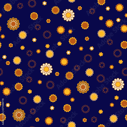 Golden and white simple dai...