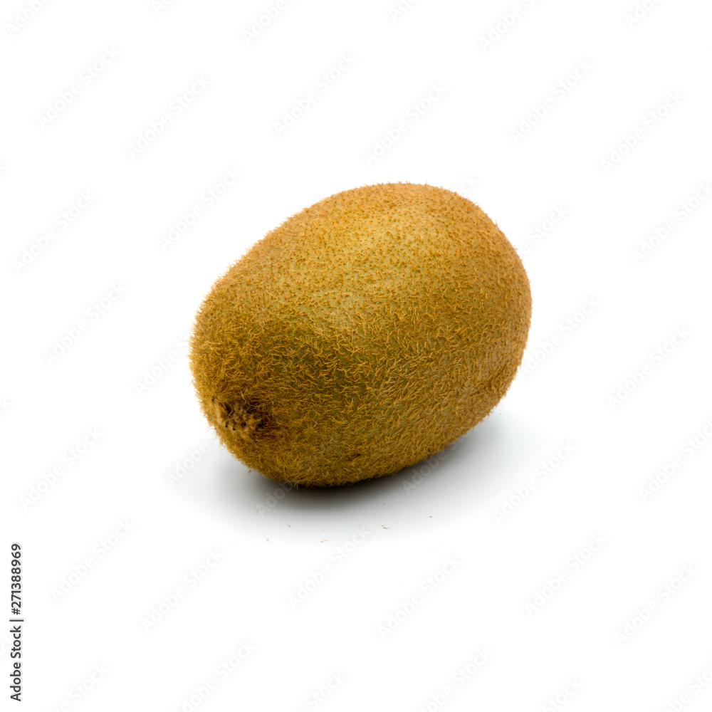 Ripe whole kiwi fruit and half kiwi fruit isolated on the white background. Ripe whole kiwi fruit and half kiwi fruit isolated on the white background.