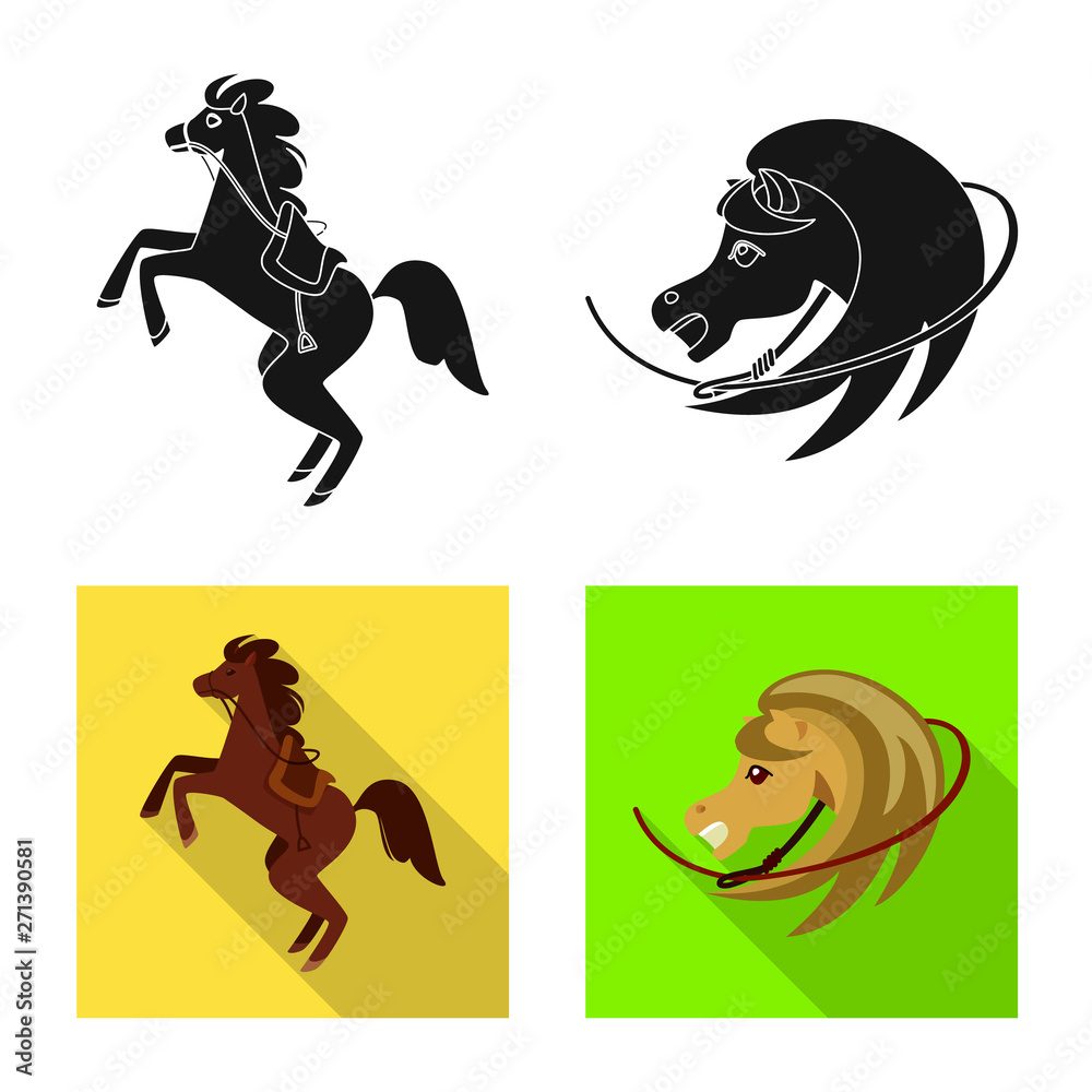 Isolated object of texas and history sign. Set of texas and culture vector icon for stock.