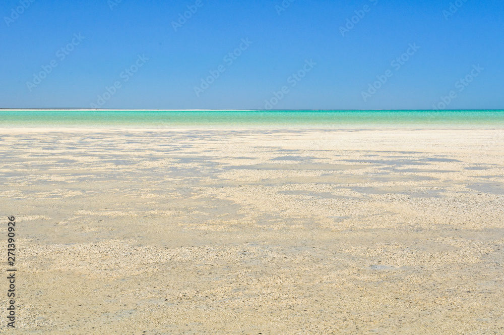 Low tide at Shell Beach - Denham, WA, Australia Low tide at Shell Beach - Denham, WA, Australia
