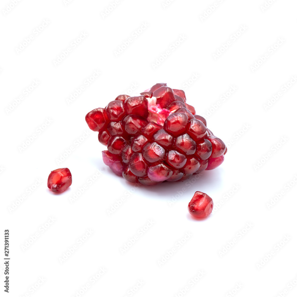 Pomegranate  isolated on the white background.