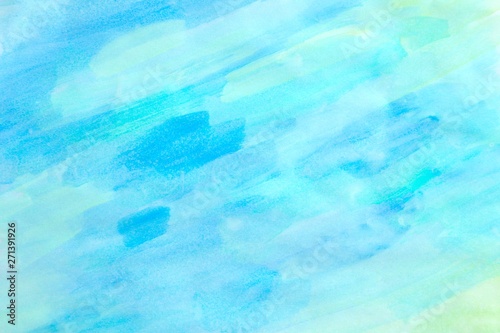 ブルーの水彩グラデーション