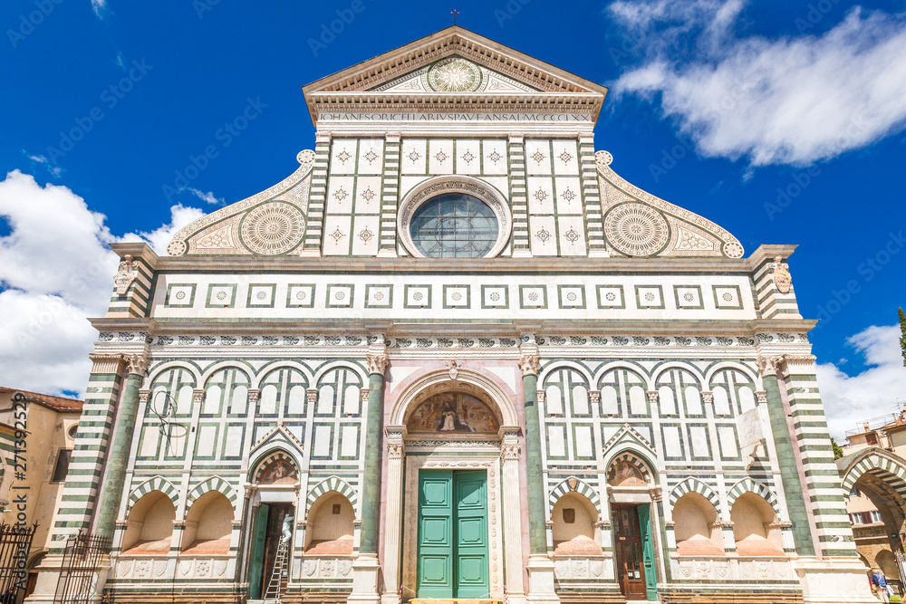 Fototapeta premium Santa Maria Novella, one of the most famous churches in Florence, Italy, Europe.