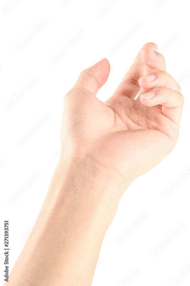 hand holding something like a bottle or can hand holding something like a bottle or can