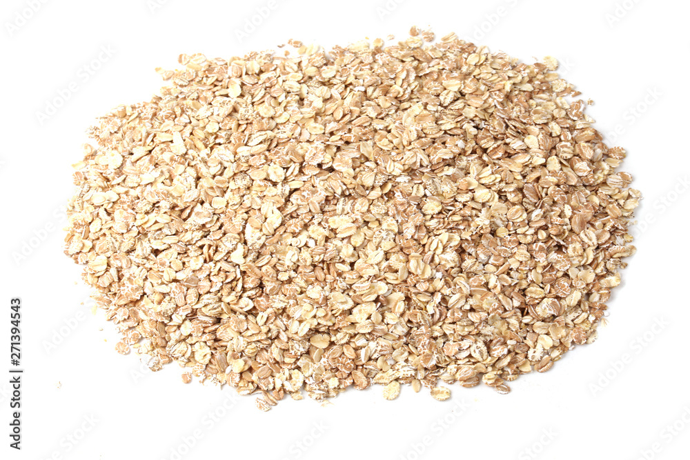 oatmeal on a white background oatmeal on a white background