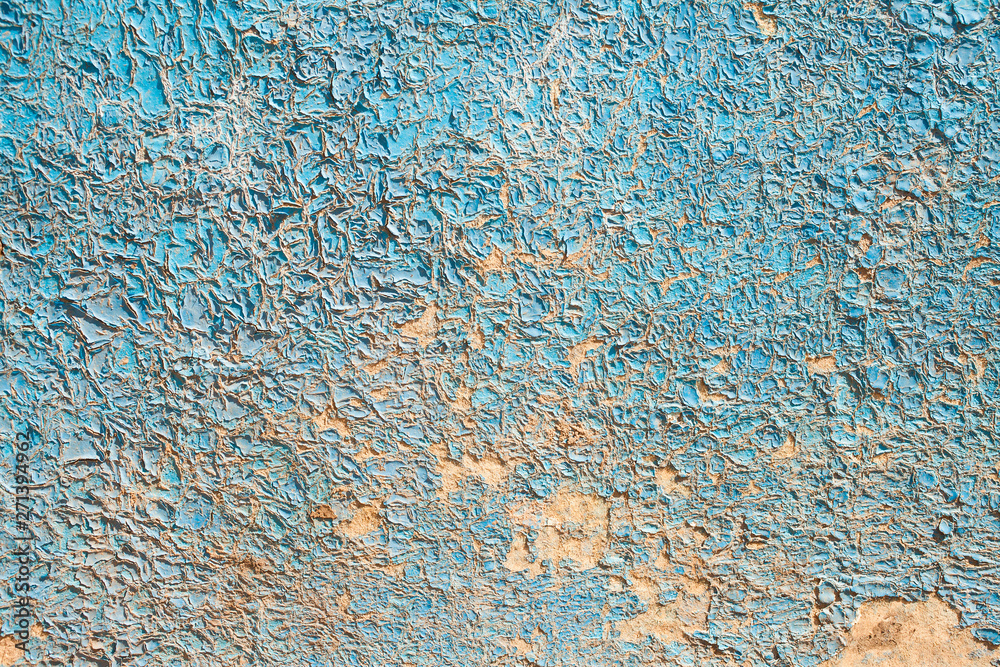 Old peeling blue wall, texture background Old peeling blue wall, texture background