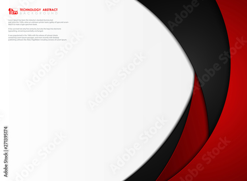 Abstract gradient red and black tech template background vector design. illustration vector eps10