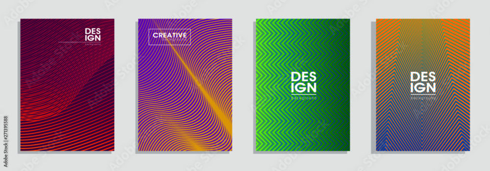 Simple Modern Covers Template Design. Set of Minimal Geometric Halftone Gradients for Presentation, Magazines, Flyers, Annual Reports, Posters and Business Cards.
