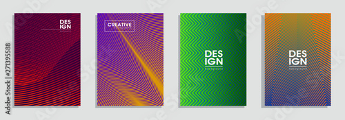 Simple Modern Covers Template Design. Set of Minimal Geometric Halftone Gradients for Presentation, Magazines, Flyers, Annual Reports, Posters and Business Cards. © NIRUT