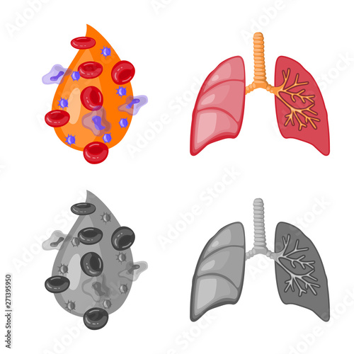 Vector design of biology and scientific icon. Collection of biology and laboratory stock symbol for web.
