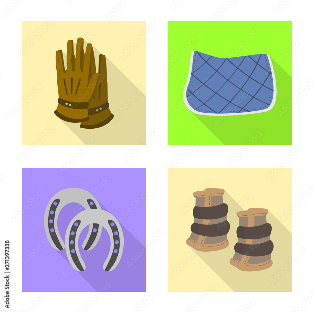 Fototapeta premium Vector illustration of track and racing symbol. Set of track and riding stock vector illustration.