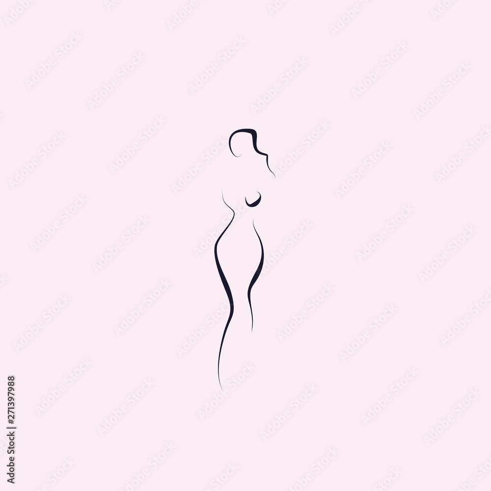 silhouette of a girl icon vector design silhouette of a girl icon vector design