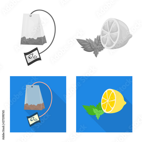 Vector illustration of healthy and floral  icon. Set of healthy and gradient vector icon for stock. © pandavector