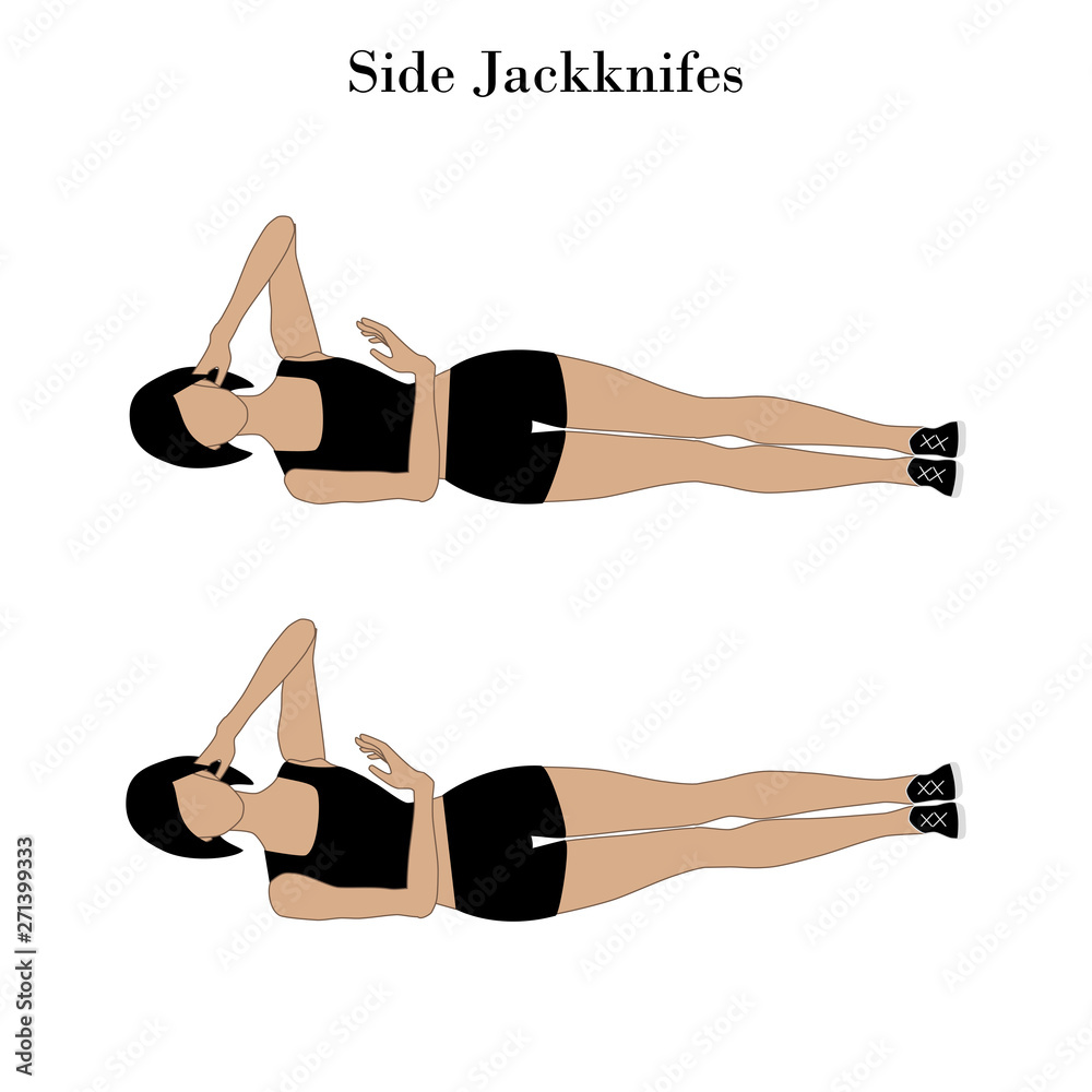 Side jackknifes exercise