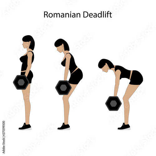 Romanian deadlift exercise