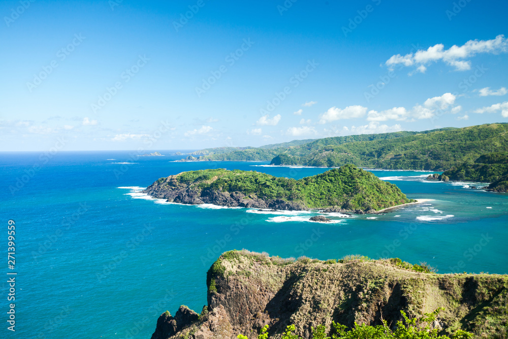 Beautiful view of the island from view point in Philippines