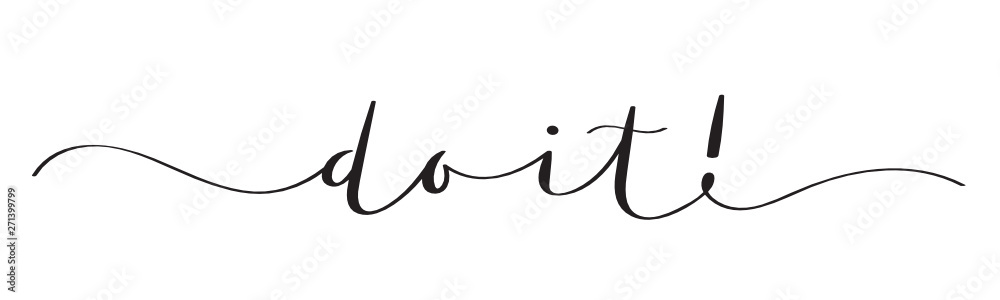 DO IT! black vector brush calligraphy banner DO IT! black vector brush calligraphy banner