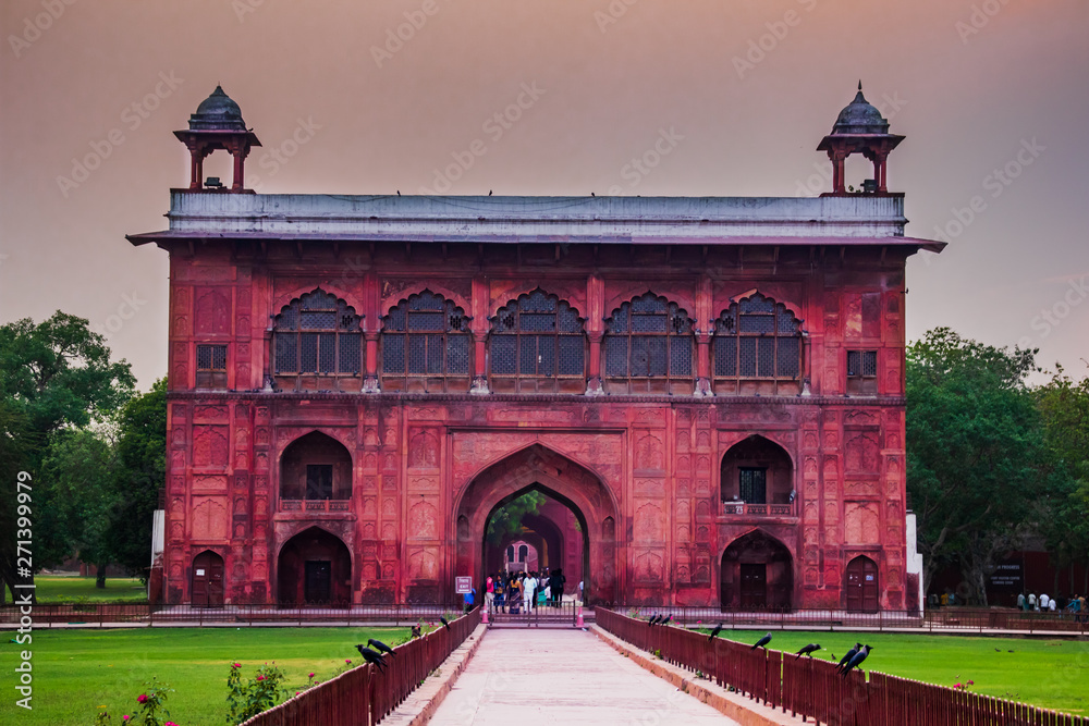 The Red Fort in New Delhi, India was the main residence of the emperors of the Mughal dynasty  until 1856