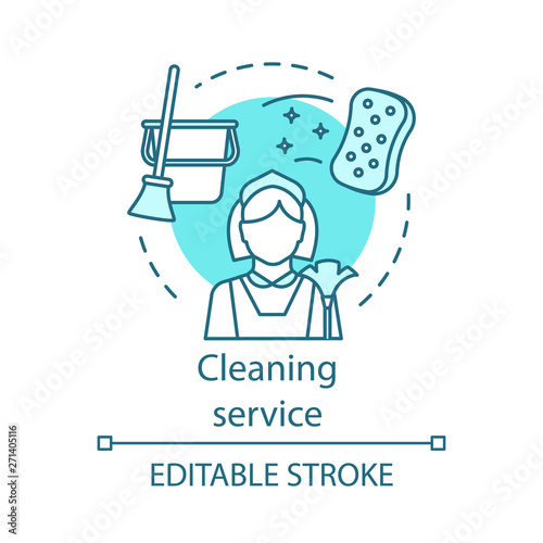 Cleaning service concept icon