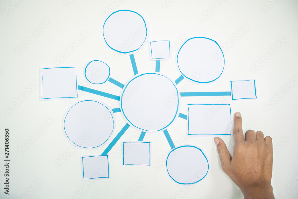 Business Process and workflow flowchart Strategy infographic diagram connection Design Planning Solution Concept Shapes Paper flat lay Business Process and workflow flowchart Strategy infographic diagram connection Design Planning Solution Concept Shapes Paper flat lay