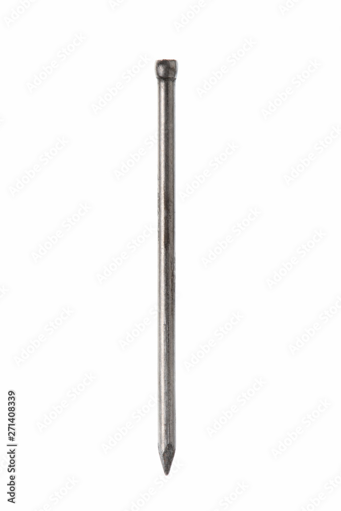 nail isolated on white background with clipping path included and copy space for your text nail isolated on white background with clipping path included and copy space for your text