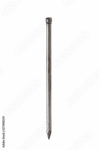 nail isolated on white background with clipping path included and copy space for your text