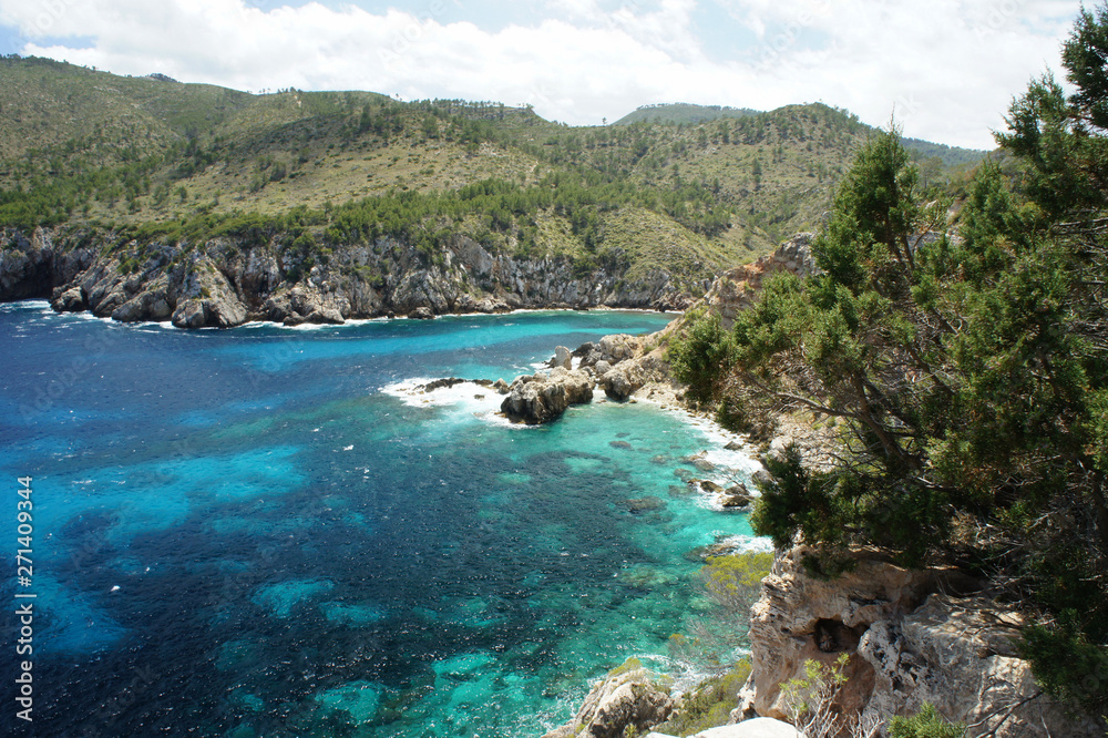 Ibiza Island. Cala d'en Serra bay.Spain. Ibiza Island. Cala d'en Serra bay.Spain.