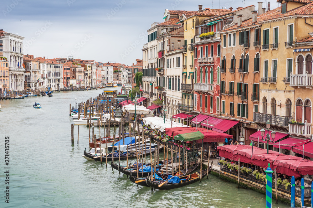 Grand Canal, Venice, Italy. View from Rialto Bridge