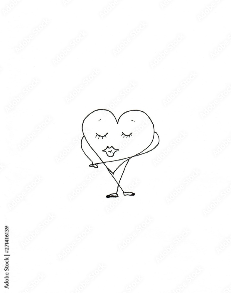 heart cute love feelings graphic illustration