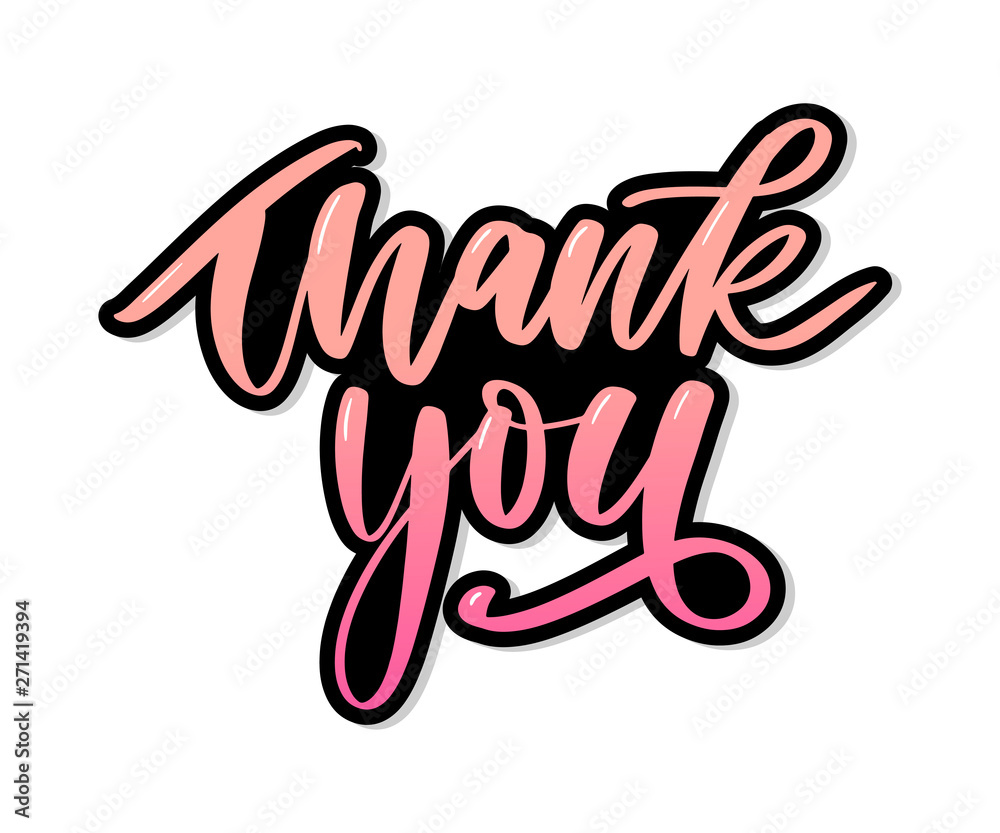 Thank You handwritten inscription. Hand drawn lettering. Thank You calligraphy. Thank you card. Vector illustration. Slogan Thank You handwritten inscription. Hand drawn lettering. Thank You calligraphy. Thank you card. Vector illustration. Slogan