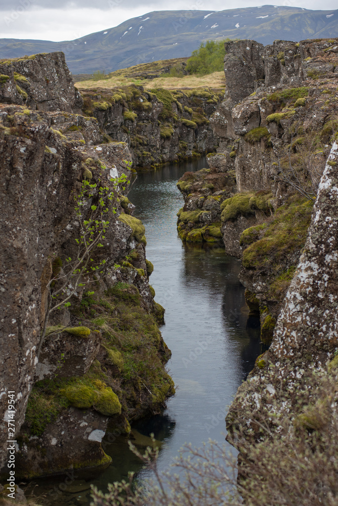 Silfra fissure in Thingvellir National Park, Iceland