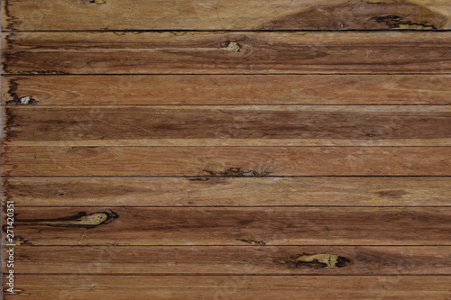 Dark brown wood background, old wood planks.